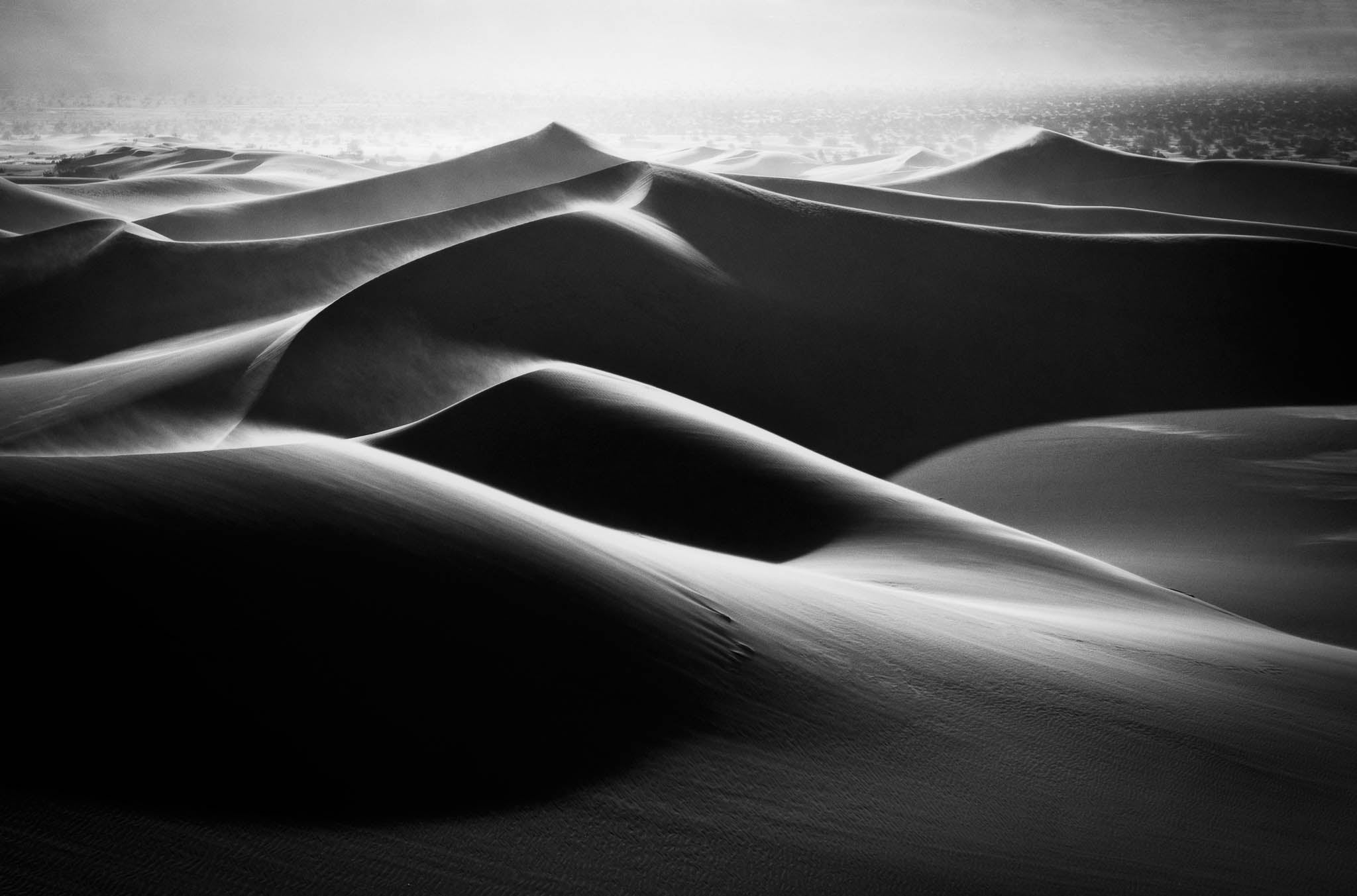 Death Valley Black and White Dunes