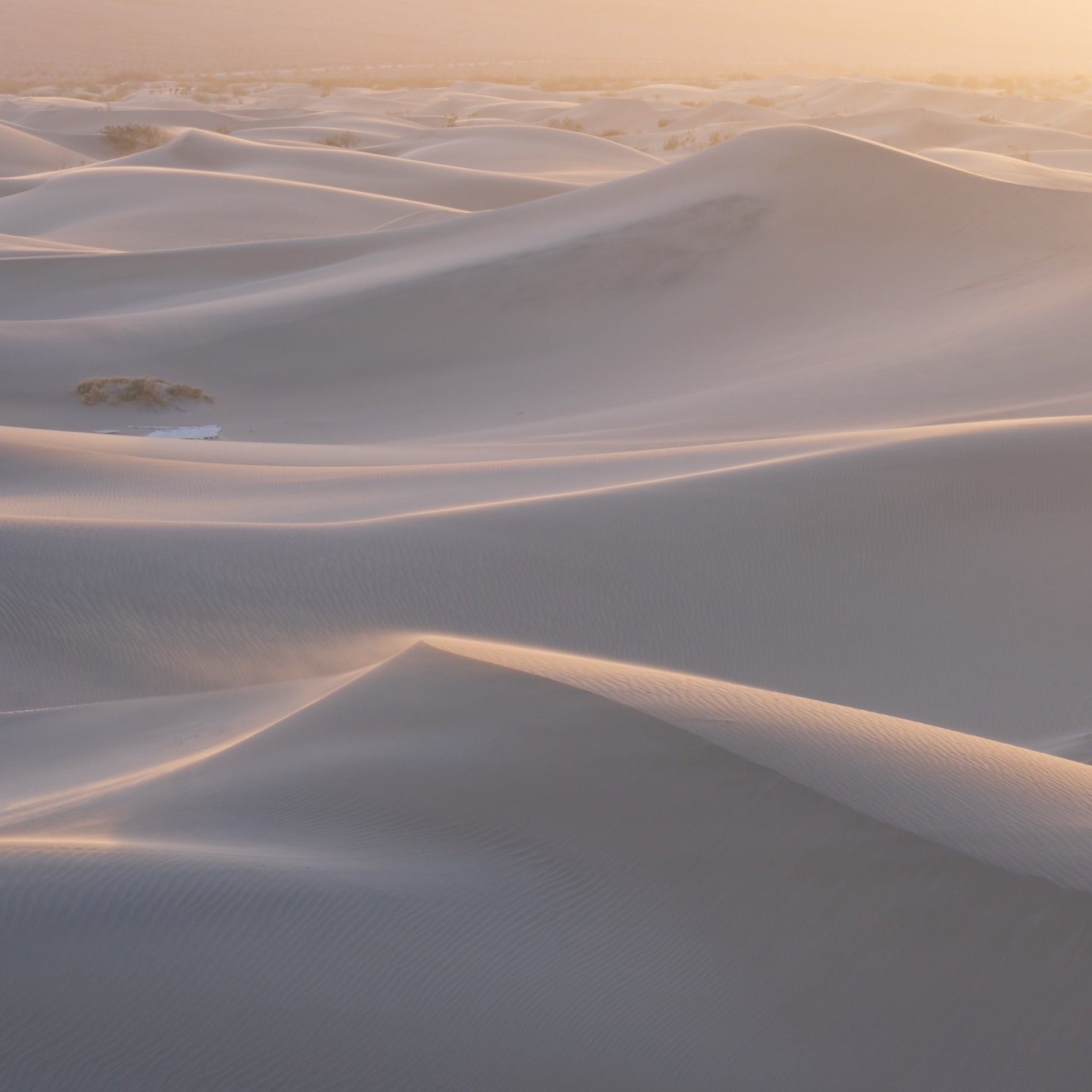 A landscape image of sand dunes before applying the Orton Effect Lightroom Preset from the Rethink Landscape presets pack